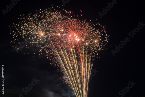 Canvas Print Buntes Feuerwerk