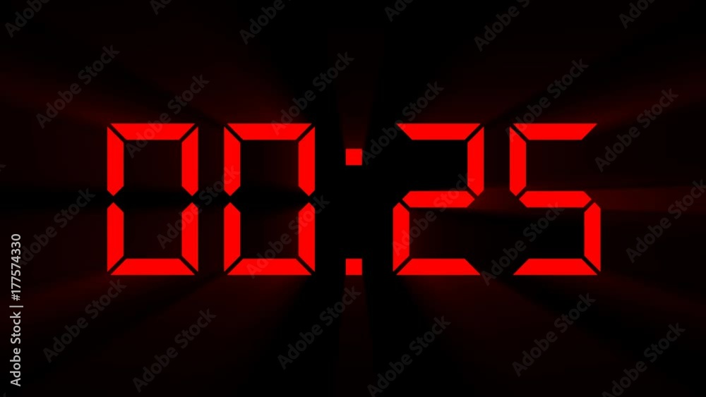 Countdown 30 Second Timer Alpha Caannel