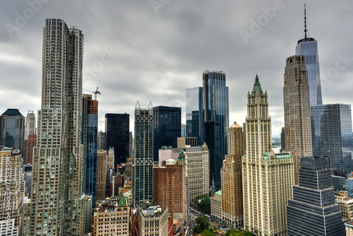 New York City Downtown Skyline © demerzel21