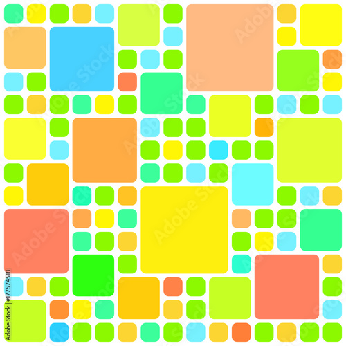 Abstract colorful squares pattern