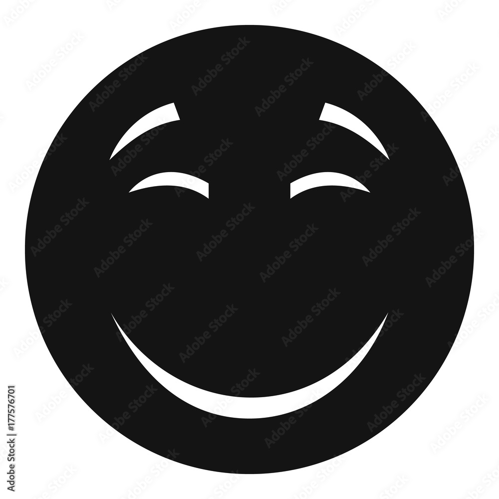 Smile icon vector simple Smile icon vector simple