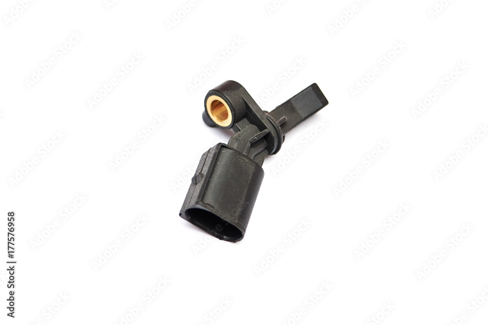 crankshaft position sensor isolated on white background crankshaft position sensor isolated on white background