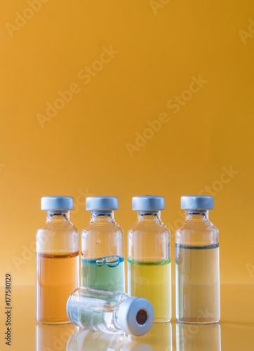  Medicine In Vials , Ready For Vaccine Injection  photo