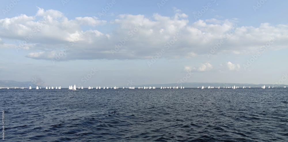 sailing vessels in the mediterrenean sea