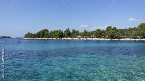 natural coast on trogir island in croatia