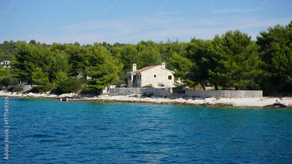 natural croatian coast near split