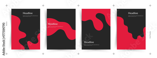 Template for promotions or presentations of wine events. Illustration with liquid effect. Red wine. Vector design