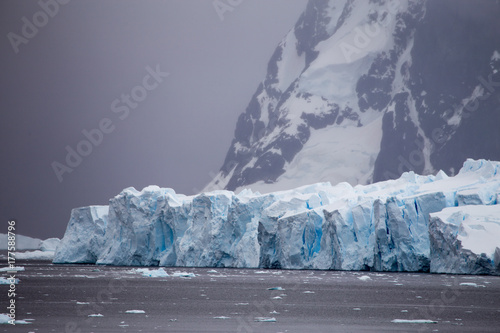 Glacier icetong, Neko Harbour, Antartic Peninsula, Antarctic photo