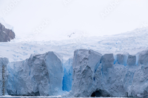 Blue ice glacier