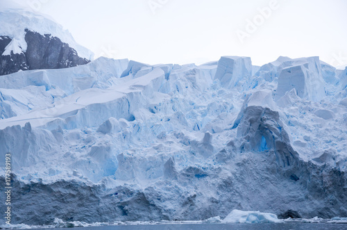 Blue ice glacier