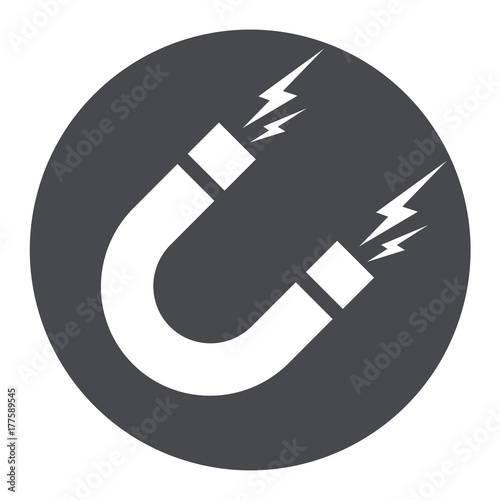magnet circle icon concept