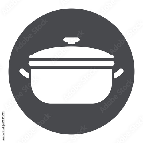 pot circle icon concept