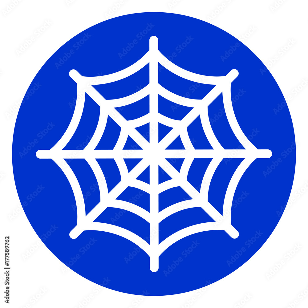 spider web blue circle icon spider web blue circle icon