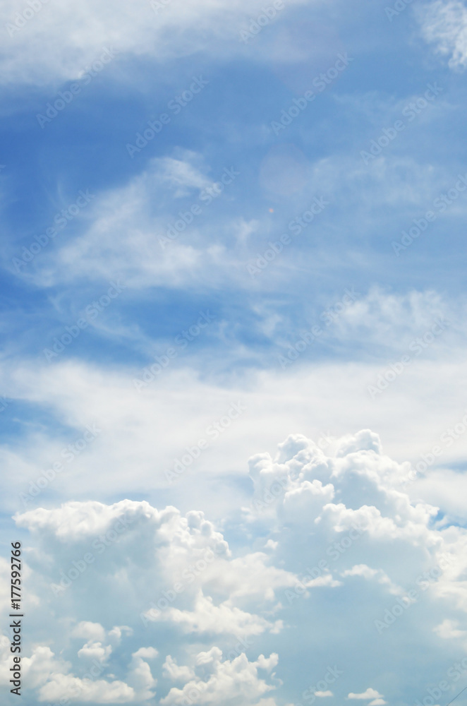 blue sky with clouds
