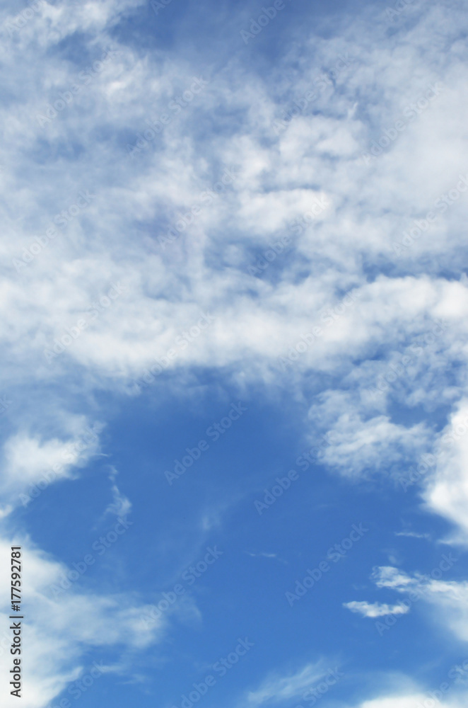 blue sky with clouds