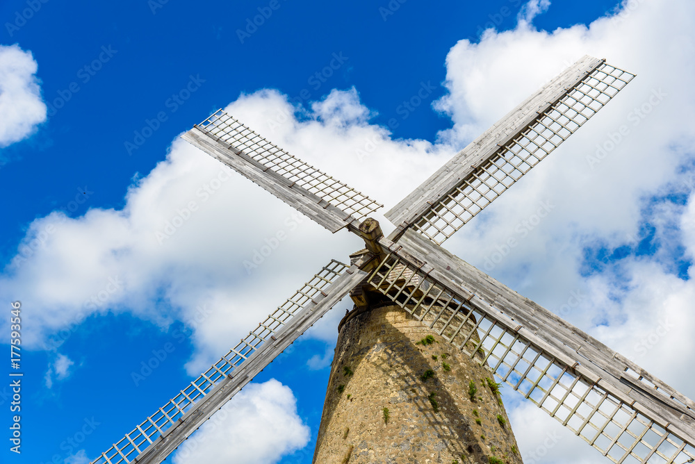 Old and beautiful historic windmill