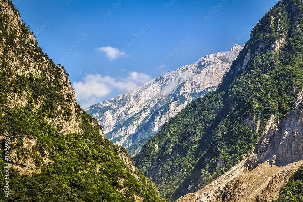 Beautiful summer mountain landscape of Georgia. Beautiful summer mountain landscape of Georgia.