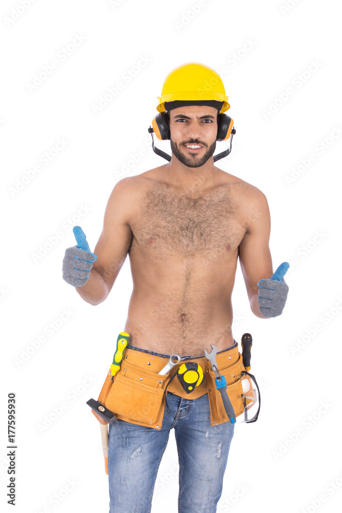 Shirtless worker Shirtless worker