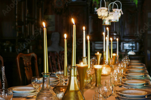 Romantic table decorations