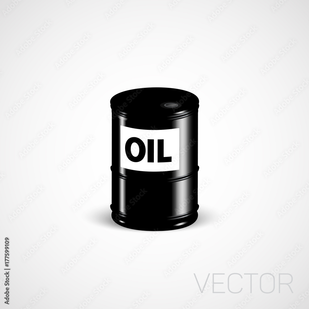 Vector Barrel oil. Vector Barrel oil.