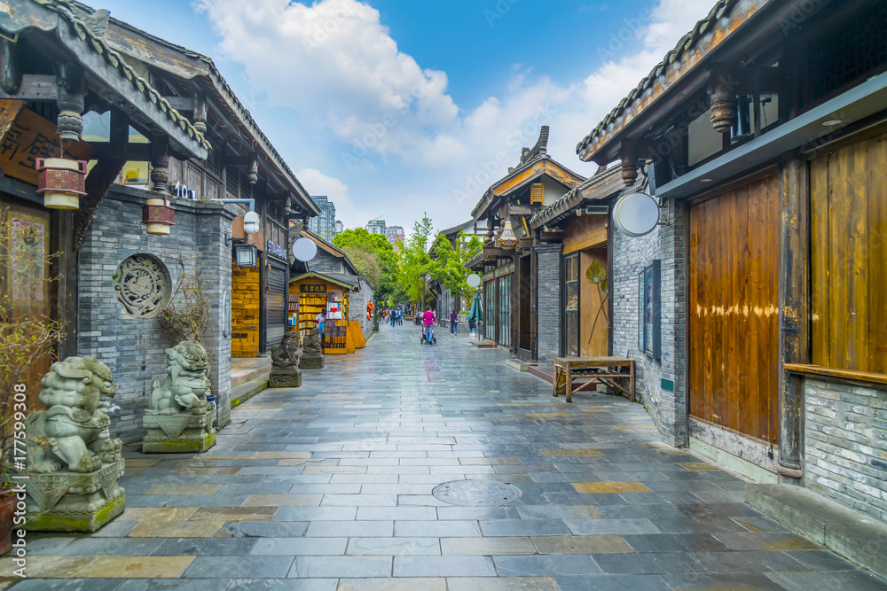 Fototapeta premium Ancient town of Chengdu