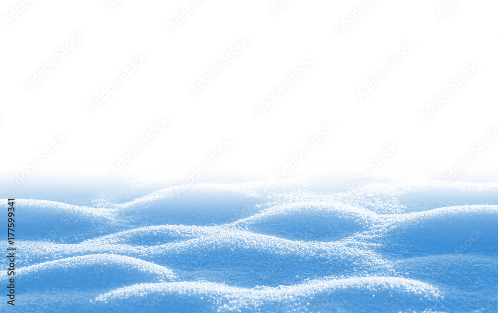 Obraz premium Snowdrift isolated on white background for design