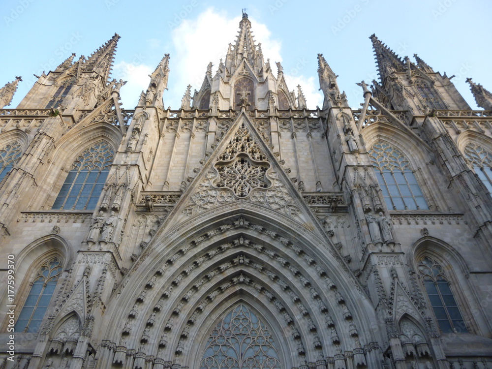 Fototapeta premium Cathedral in Barcelona