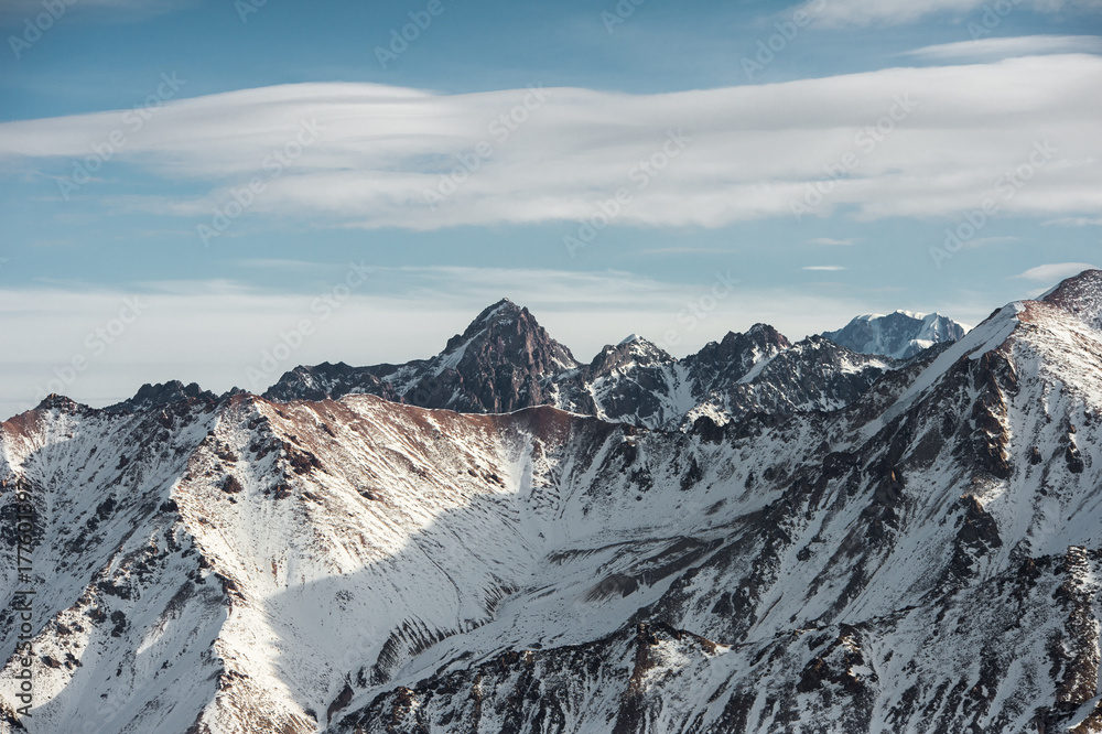 Obraz premium Winter Walk in the mountains.