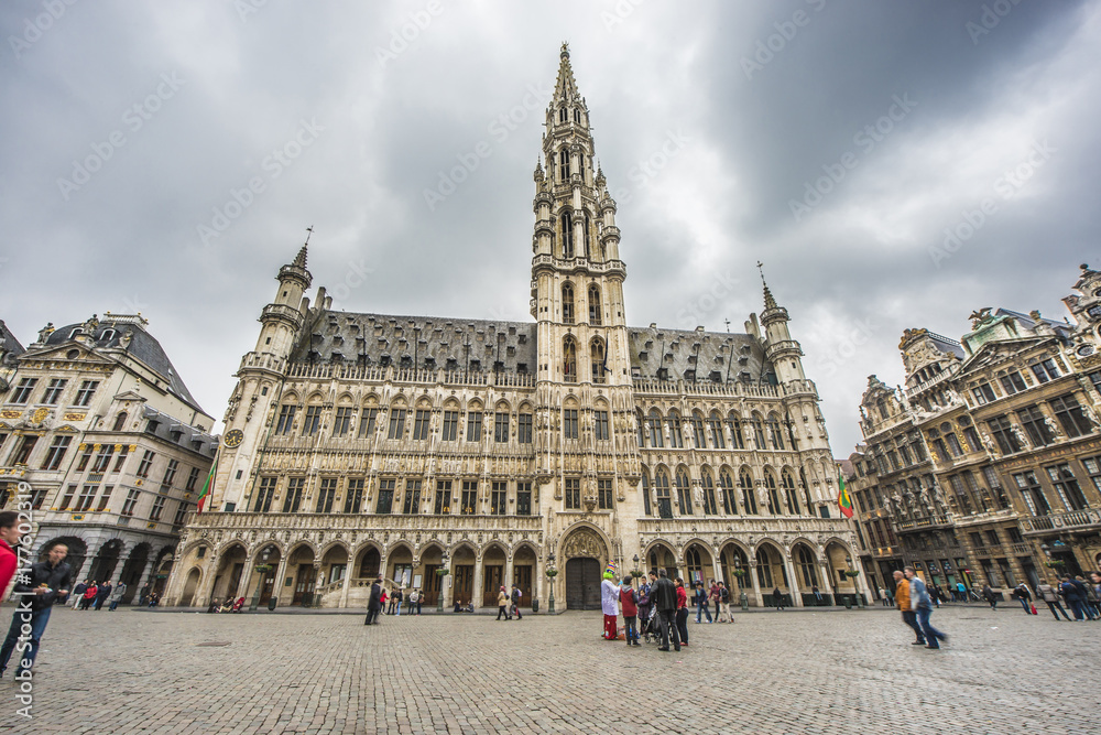 Obraz premium Town Hall in Brussels, Belgium.