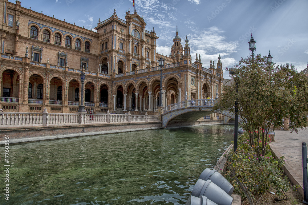 Naklejka premium Seville - Spain and the Plaza de España 