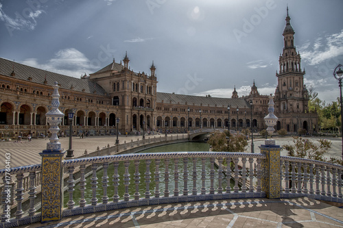 Seville - Spain and the Plaza de España 