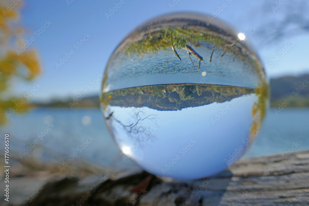 Wunschmotiv: wohlensee in kristallkugel, schweiz #177606570