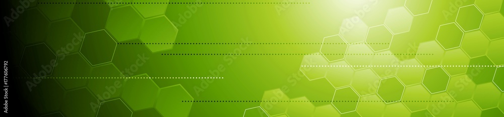 Green tech geometric abstract banner Green tech geometric abstract banner