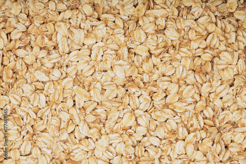 Texture of oatmeal as a background. Top view