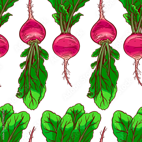 seamless ripe radish