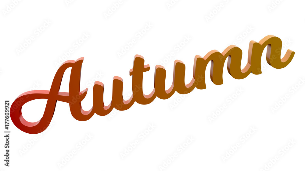 Autumn Calligraphic 3D Rendered Text Illustration Colored With RGB Rainbow Gradient, Isolated On White Background
Autumn Calligraphic 3D Rendered Text Illustration Colored With RGB Rainbow Gradient, Isolated On White Background