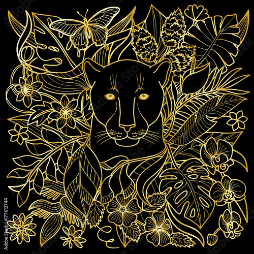 Panther Golden Pattern