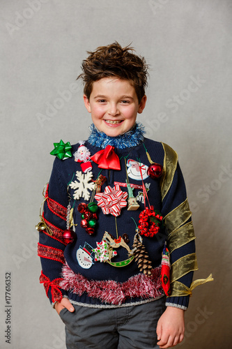 Homemade ugly christmas sweater