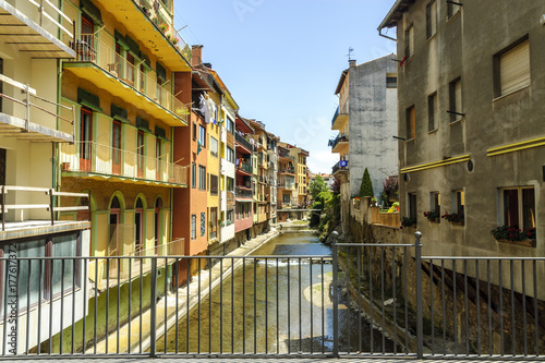 sight of the town of Camprodon in Gerona, Spain. photo