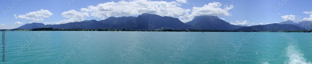 Obraz premium Panorama am Forggensee