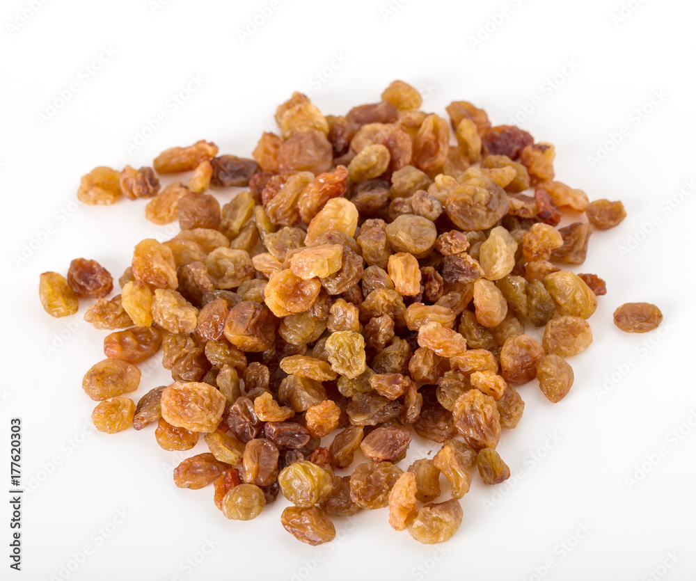 Heap of yellow raisins. Heap of yellow raisins.