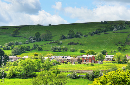 Classic british landscape at the Peak district near Manchester..