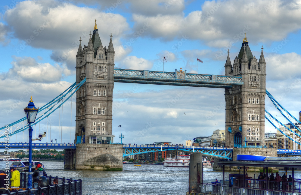 Obraz premium London Skyline landscape with Big Ben, Palace of Westminster, London Eye, Westminster Bridge, River Thames, London, England, UK...