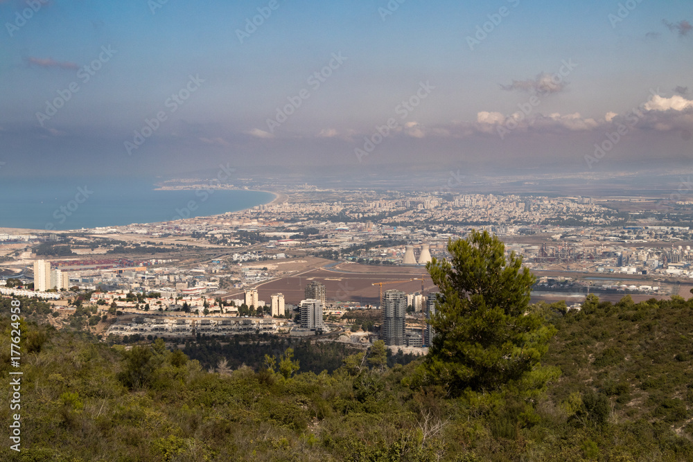 View on Haifa Bay from Mt. Carmel