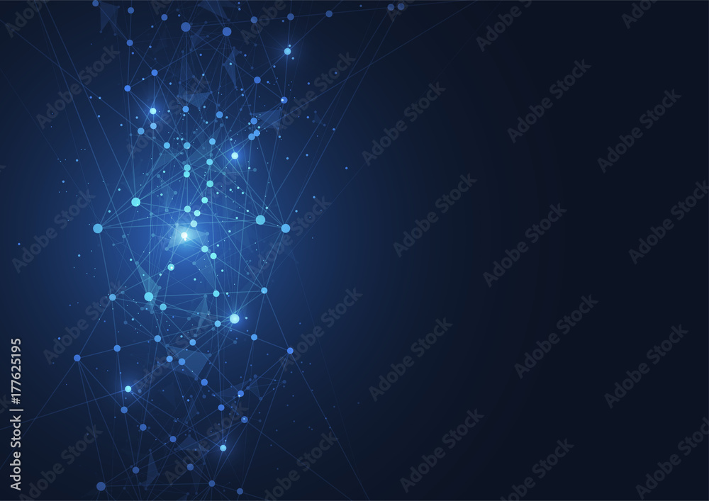 Obraz premium Internet connection, abstract sense of science and technology graphic design. Vector illustration