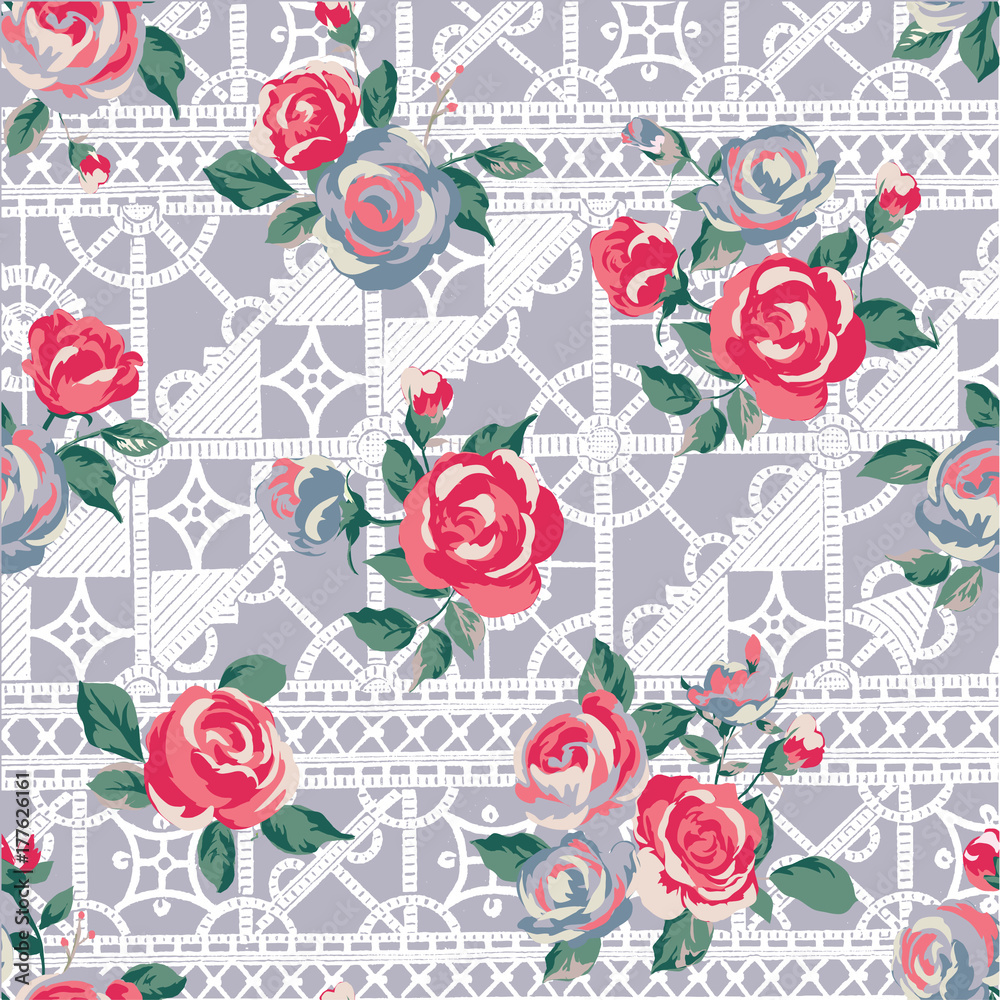 lace floral pattern