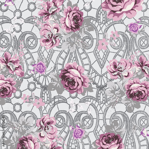 lace floral pattern