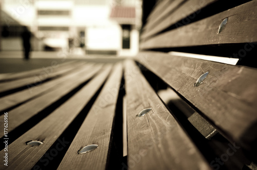 Wooden lines abstract close up