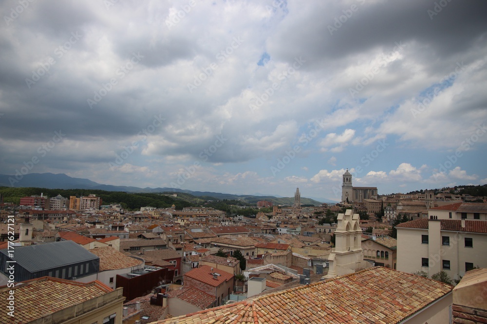 roofs of Girona