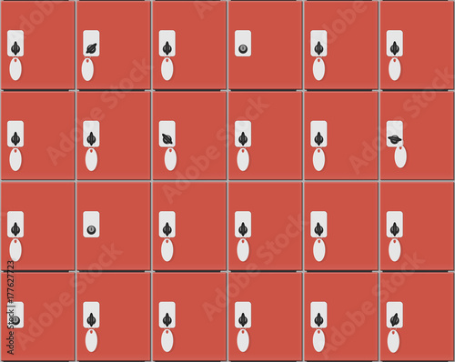 The Luggage storage seamless pattern